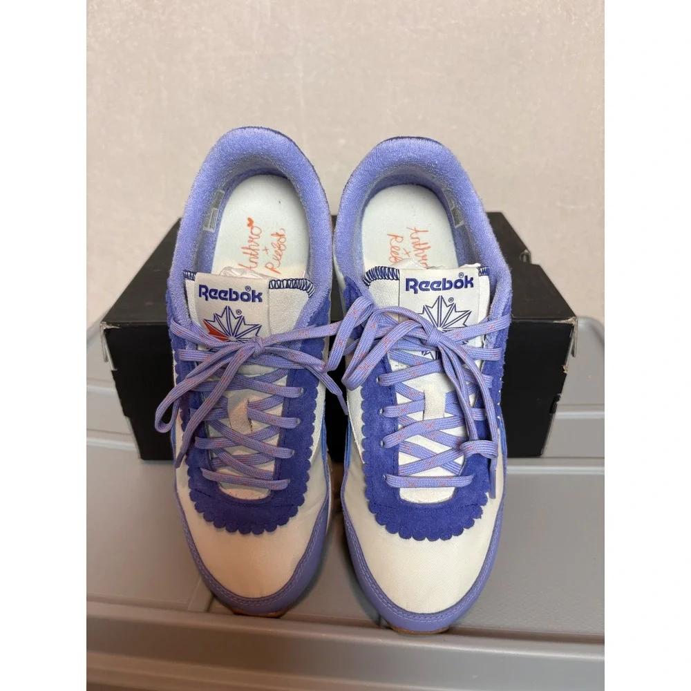 Reebok x Anthropologie Classic AZ Sneakers periwinkle with box Womens 8.5